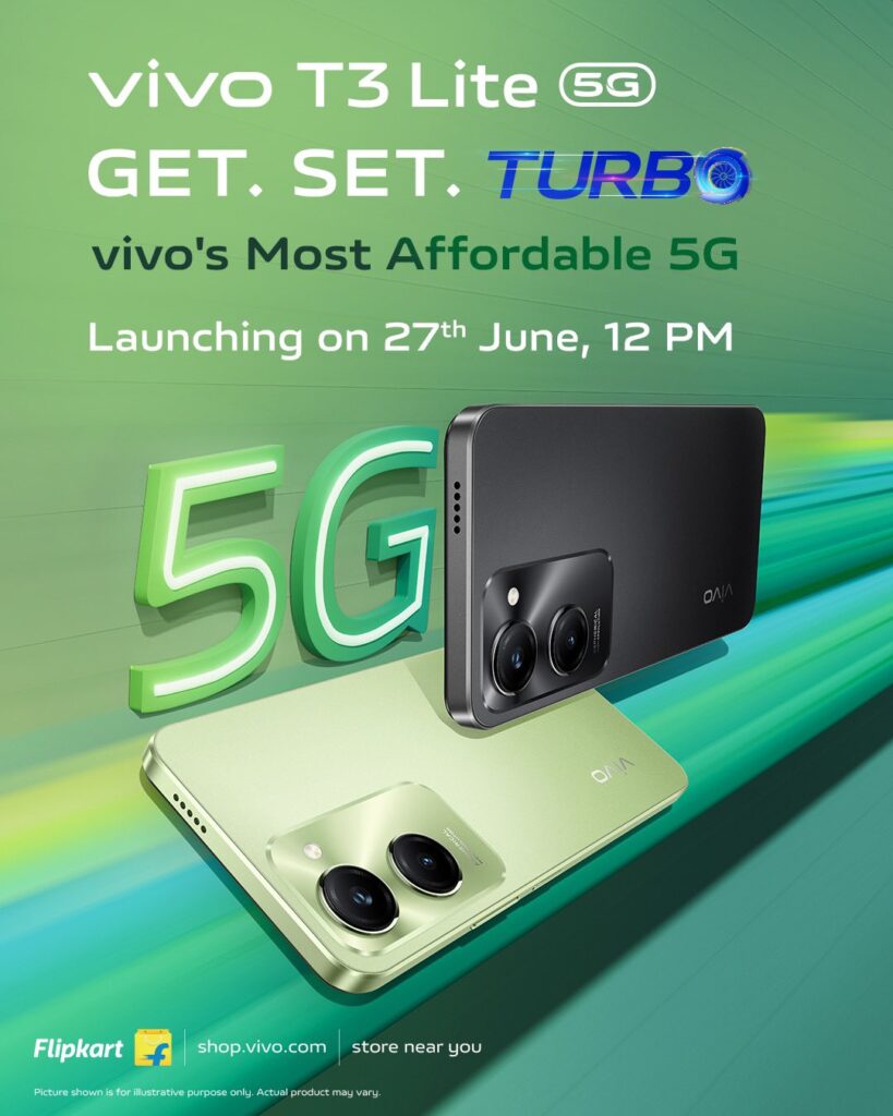 vivo T3 Lite 5G   Launching on 27th June
